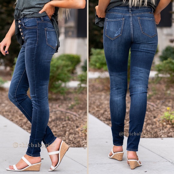 RELISTED MULTI SIZEES AVAILABLE KanCan | High Waisted Botton Fly Jeans - Picture 8 of 13